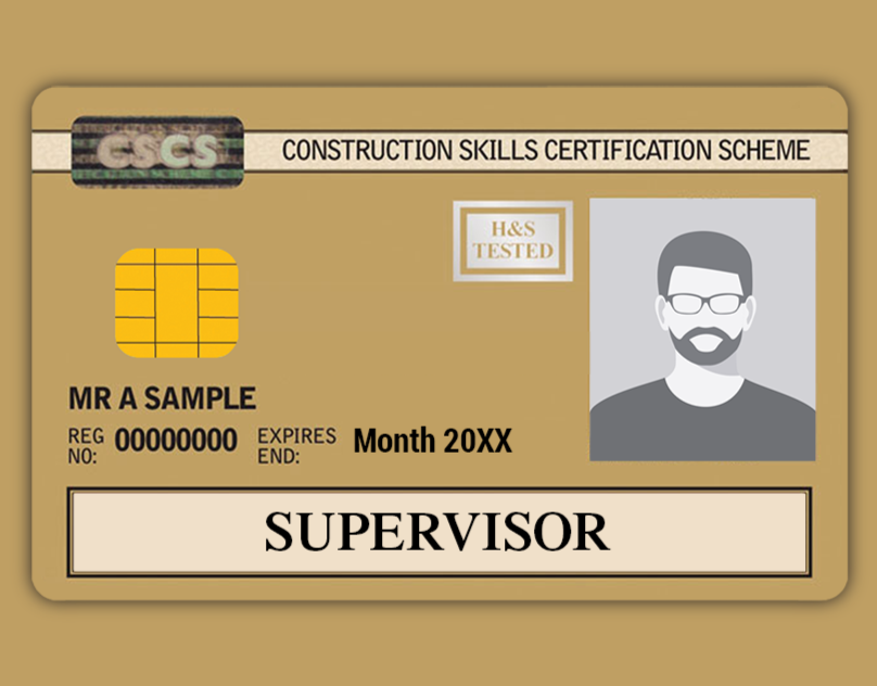 What is the Gold Supervisor CSCS Card?